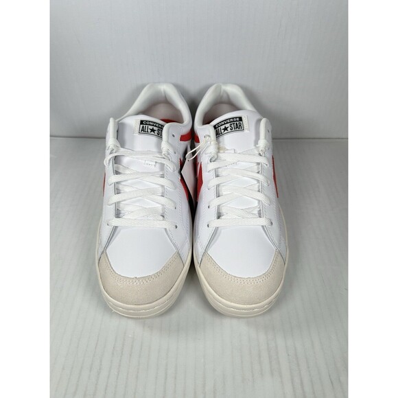 Size 10 Mens Converse Pro Blaze Classic Retro '90s White Red Egret Shoes A08645C - Picture 2 of 8
